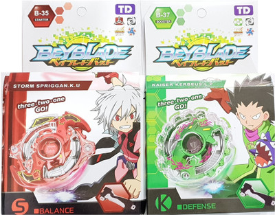 

Beyblade Burst Series Storm Spriggan and Kaiser Kerbeus Combo(Red, Green, Multicolor)