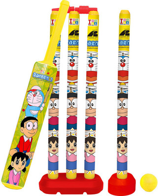 Doraemon big cricket set with 4 wickets Cricket