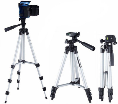 

EAGNA presents Tripod - 3110 Portable & Foldable Camera - Mobile Tripod With Mobile Clip Holder Bracket , Fully Flexible Mount Cum Tripod , Standwith Three-dimensional Head & Quick Release Plate Only 150 gm + Black Carry Bag for Canon Nikon Sony Cameras C