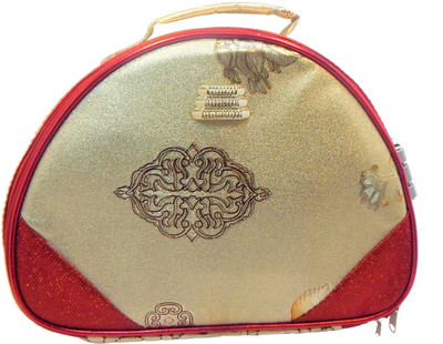 

RK Brands Golden and Red Glitter Designer Bridal Travel With number Lock Multipurpose Vanity Box(Red, Golden)