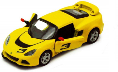 

Assemble Lotus Exige S #3, Yellow Kinsmart 5361 D 1/32 Scale Diecast Model Toy Car(Yellow)