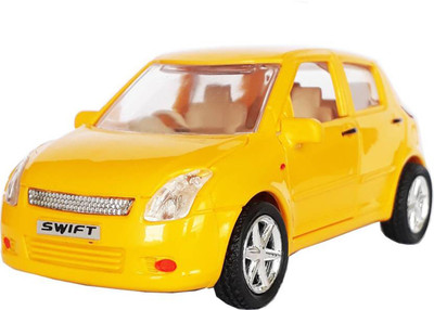

Wonder Star Heavy Quality Pull Back Swift Car toy for kids with Front row open gate option (Yellow)(Yellow)
