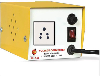 

AX AX-567 Ax Voltage Converter 110V-230V 100W …(Yellow)