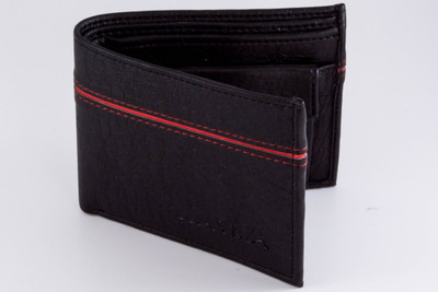 

wayra Men Black Artificial Leather Wallet(3 Card Slots)