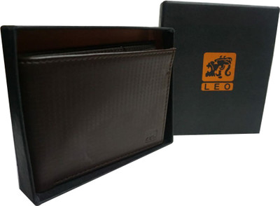 

Leo Men Black Genuine Leather Wallet(8 Card Slots)