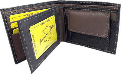 

Rockwell fashion Men Black Genuine Leather Wallet(6 Card Slots)