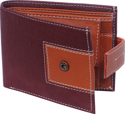 

wild edge Men Brown Artificial Leather Wallet(3 Card Slots)