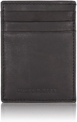 

Swiss Gear Men Black Genuine Leather Money Clip(4 Card Slots)