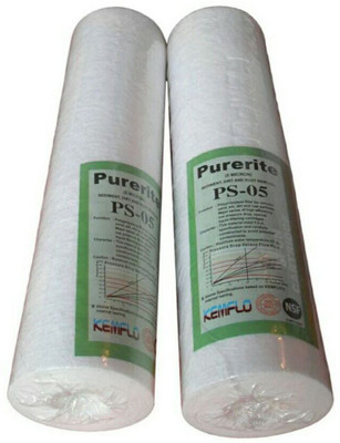 

Latexo Purerite Spun Filter Solid Cartridge 10" Suitable For All Types Of Water Purifier (Pack Of 2) Solid Filter Cartridge(5, Pack of 2)