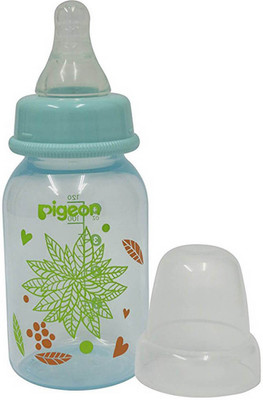 

Pigeon 120 Ml Peristaltic Clear Nursing Bottle Floral (Blue) - 120 ml(Blue)