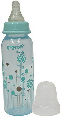 

Pigeon 240 Ml Peristaltic Clear Nursing Bottle Abstract (Blue) - 240 ml(Blue)