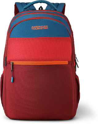 

American Tourister Trivo Sch Bag 01 31 L Backpack(Multicolor), Red;blue