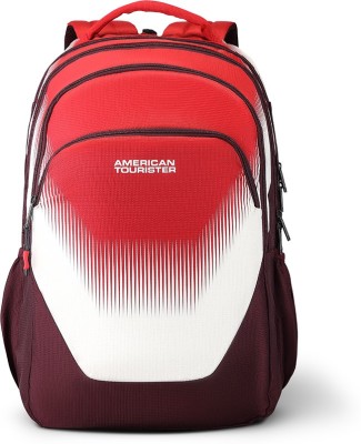 

American Tourister Trivo Sch Bag 02 31 L Backpack(Multicolor), Red;white