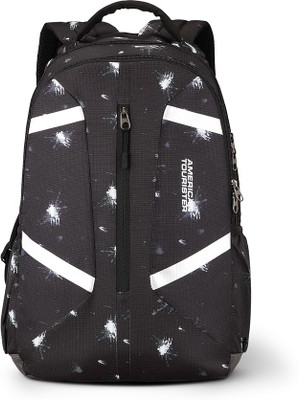 

American Tourister Meso Sch Bag 03 30.5 L Backpack(Black, White)