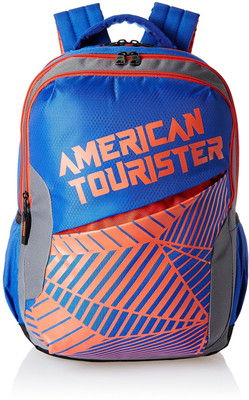 

American Tourister CRUNK201702BLUE 27 L Backpack(Blue, Orange)
