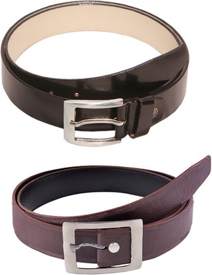 

Lee Topper Men Casual, Evening, Formal, Party Black, Brown Artificial Leather Belt