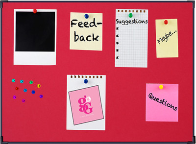 

Flyura Cork Bulletin Board(RED 1.5 X 2 FT.)
