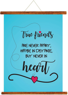 

Giftsmate Friendship Day Gifts Scroll Greeting Card for Best Friends True Friends - 18x24 inches Greeting Card(Blue, Pack of 1)