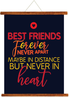

Giftsmate Friendship Day Gifts Scroll Greeting Card for Best Friends Best Friends Forever Never Apart - 24x32 inches Greeting Card(Black, Pack of 1)
