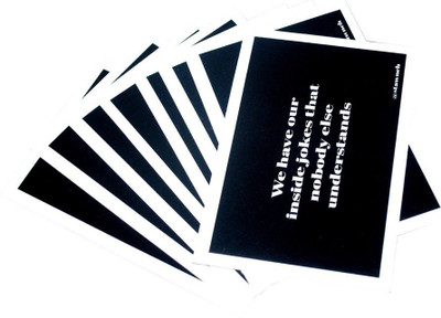 

STAWNCH 8 REASONS I LOVE YOU FRIEND CARDS SIZE[4.5" X 3"] Greeting Card(Black, Pack of 1)