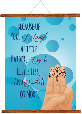 

Giftsmate Friendship Day Gifts Scroll Greeting Card for Best Friends Laugh and Smile - 18x24 inches Greeting Card(Blue, Pack of 1)