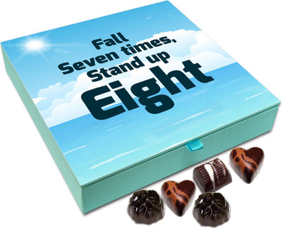 

Chocholik Gift Box - Fall Seven Times, Stand Up Eight - 9pc Truffles(108 g)