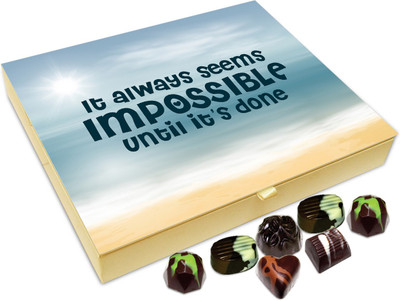 

Chocholik Gift Box - It Always Seems Impossible Until It’s Done - 20pc Truffles(240 g)