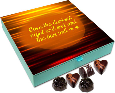 

Chocholik Gift Box - Even The Darkest Night Will End And The Sun Will Rise - 9pc Truffles(108 g)