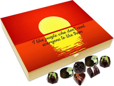 

Chocholik Gift Box - I Like People Who Don’t Need Everyone To Like Them - 20pc Truffles(240 g)