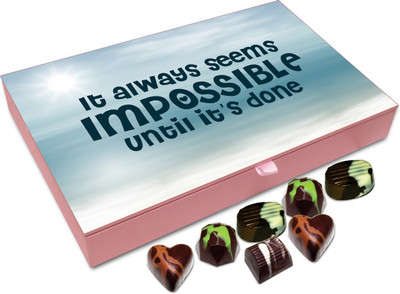 

Chocholik Gift Box - It Always Seems Impossible Until It’s Done - 12pc Truffles(144 g)