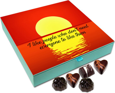 

Chocholik Gift Box - I Like People Who Don’t Need Everyone To Like Them - 9pc Truffles(108 g)