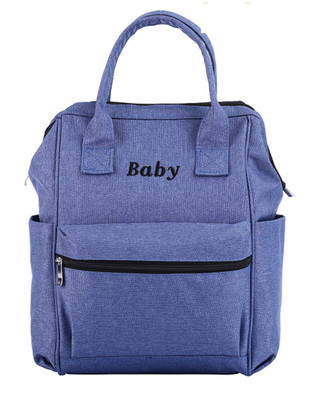 

Baybee Premium Wide Open Designer Baby Diaper Backpack / Multi-Function Waterproof Tote Bag Stroller Straps, Travel Bag, Nappy Changing Bag Diaper Bag(Blue)