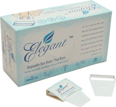 

Elegant Razor Prep Skin Blade Disposable Razor (Pack of 50) Disposable Razor(Pack of 50)