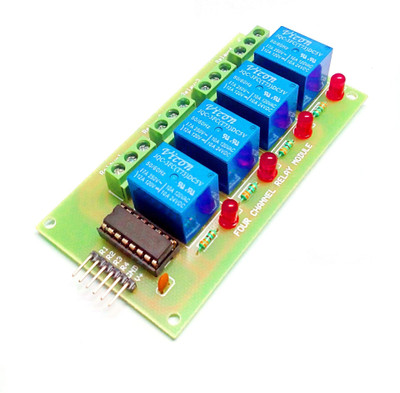 

INSIGNIA LABS 5V FOUR CHANNEL RELAY MODULE Electronic Components Electronic Hobby Kit