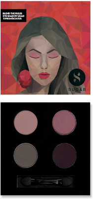 

Sugar Cosmetics Blend The Rules Eyeshadow Quad Promiscuous 5 g(11 Promiscuous)