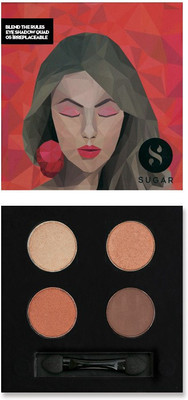 

Sugar Cosmetics Blend The Rules Eyeshadow Quad Irreplaceable 5 g(05 Irreplaceable)