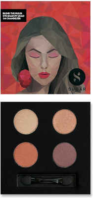 Sugar Cosmetics Blend The Rules Eyeshadow Quad Chandelier 5 g(04 Chandelier)
