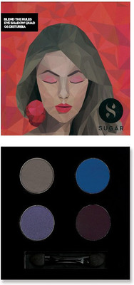 

Sugar Cosmetics Blend The Rules Eyeshadow Quad Disturbia 5 g(06 Disturbia)
