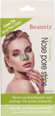 

Beautiz Deep Cleansing Black Head / White Heads Remover Nose Pore Strips ( 1 Strip Pack ) Green Tea(14 g)