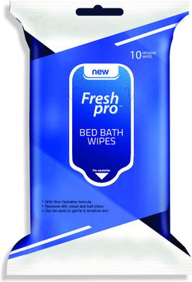 

Fresh Pro Blue Bed Bath Wipes