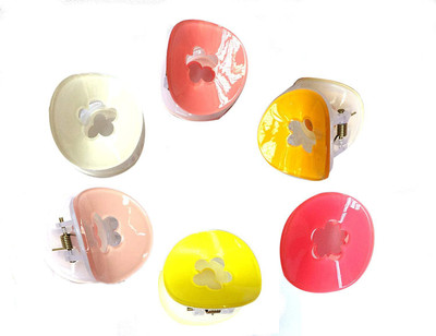 

New Arihant Traders New Arihant Traders- Premium Quality Round Shape Hair Clutchers/Clips/Claws for Women & Girls Combo of 6 Hair Claw, Hair Clip, Hair Accessory Set(Multicolor)