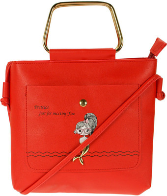 

JG Shoppe Hand-held Bag(Red)