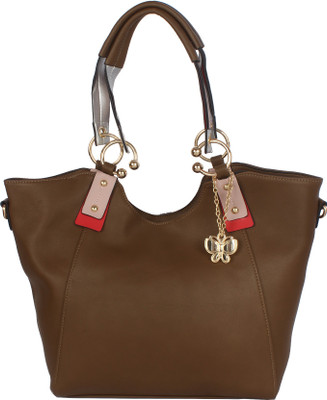 

Butterflies Hand-held Bag(Brown)