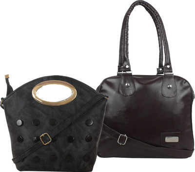 Element Cart Hand-held Bag(Brown, Black), Black;brown