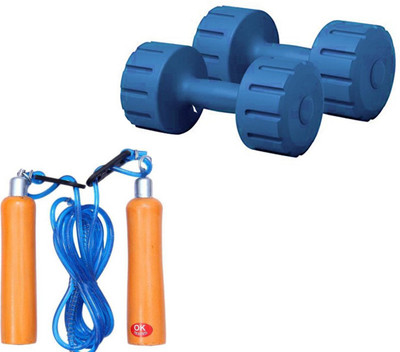 

SIXON SPORTS COMBO15 PVC 10KG Dumbbell Set With Accessories Home Gym Combo(0 - 20 kg)