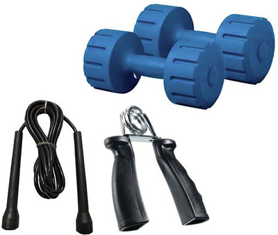 

SIXON SPORTS COMBO20 PVC 4KG Dumbbell Set With Accessories Home Gym Combo(0 - 20 kg)