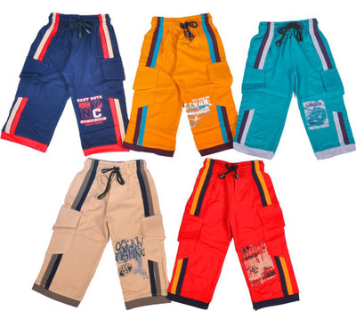 

1LY GARMENTS Three Fourth For Boys(Blue Pack of 5