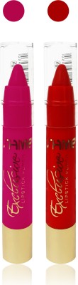 

ishme cosmetics makeup ultra matte lipstick combo set of 2(red pink)