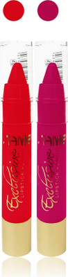 

ishme cosmetics makeup ultra matte lipstick combo set of 2(orange pink)