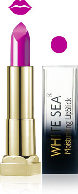 

white sea cosmetics makeup velvet glossy lipstick enriched with vitamin E fashion color combo set of 1(purple)